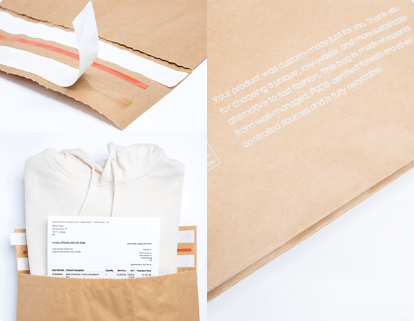 Neue nachhaltige Verpackung 100 % nachhaltig & recycelbar - Gentiuss