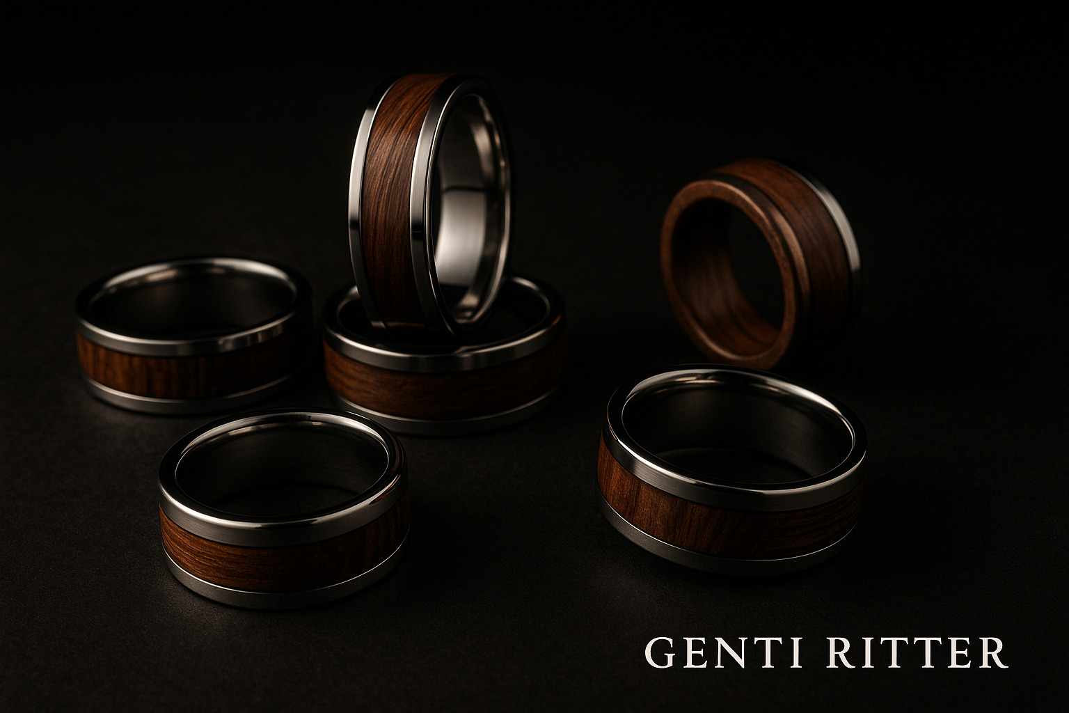 Herrenringe aus Edelholz