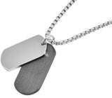 Edelstahlkette mit gravurfähigen Anhängern, hochwertige Kette aus Edelstahl, personalisierbare Schmuckstücke.