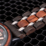 Orë kronografi prej druri dhe inoksi