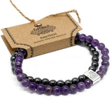 Magnetisches Edelsteinarmband - Amethyst - Gentiuss