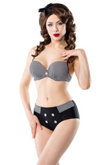 3-teiliges Vintage-Bikini-Set mit Rock - Gentiuss