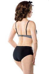 3-teiliges Vintage-Bikini-Set mit Rock - Gentiuss