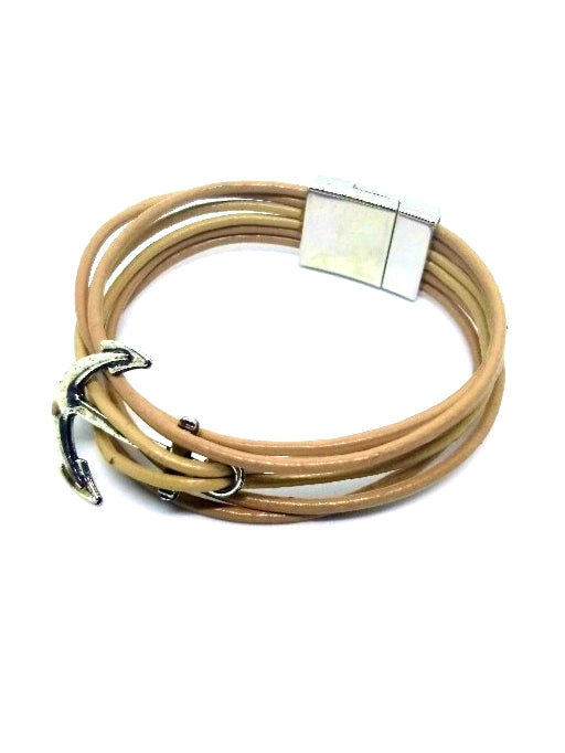 Damenarmban aus Echtleder-Braun - Gentiuss