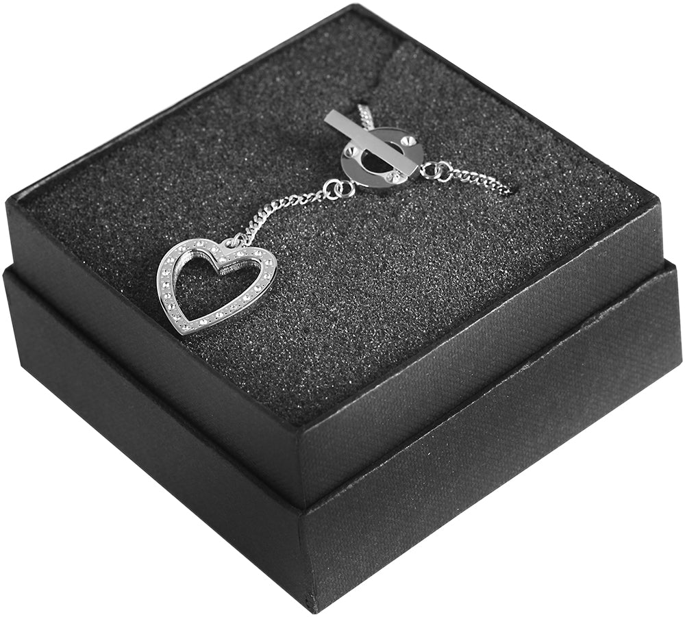 Edelstahl Damen Ankerkette mit Herz Anhänger - Gentiuss