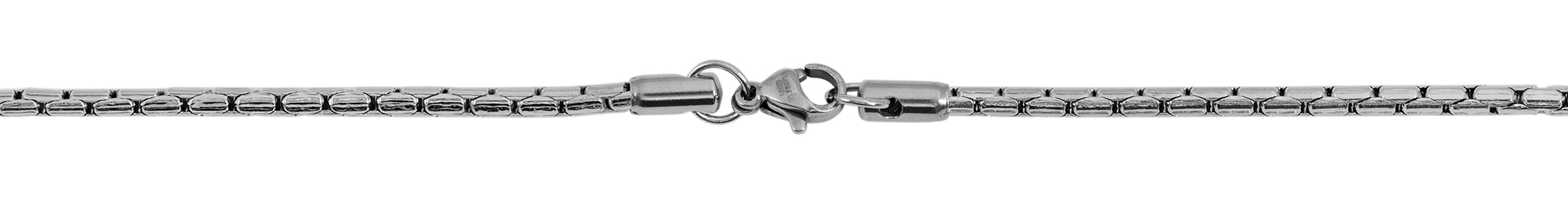 Unisex Halskette aus Edelstahl im Kobramuster - Gentiuss