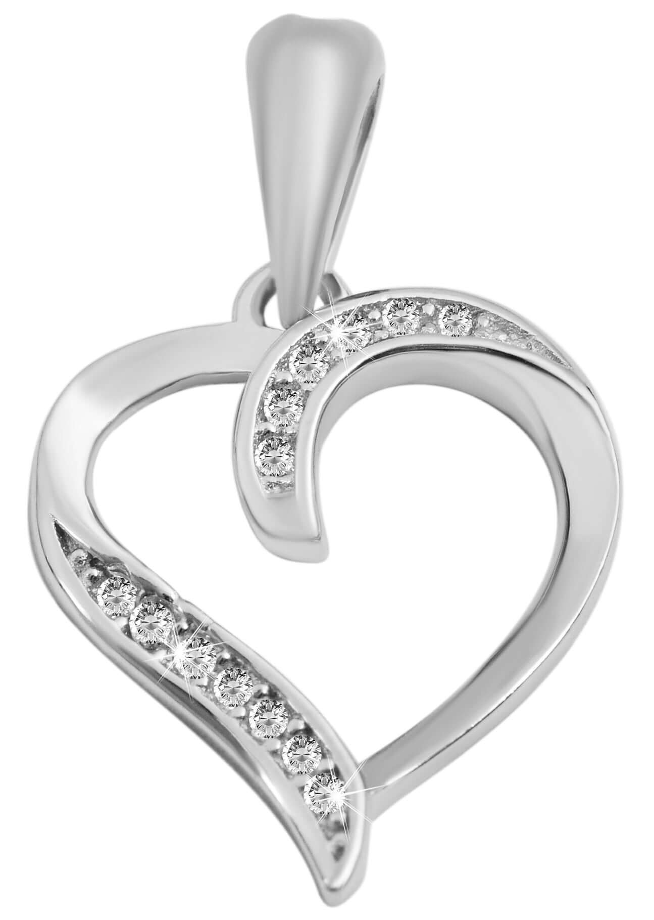 925/-Echt Silber Anhänger Herz ohne Kette - Gentiuss