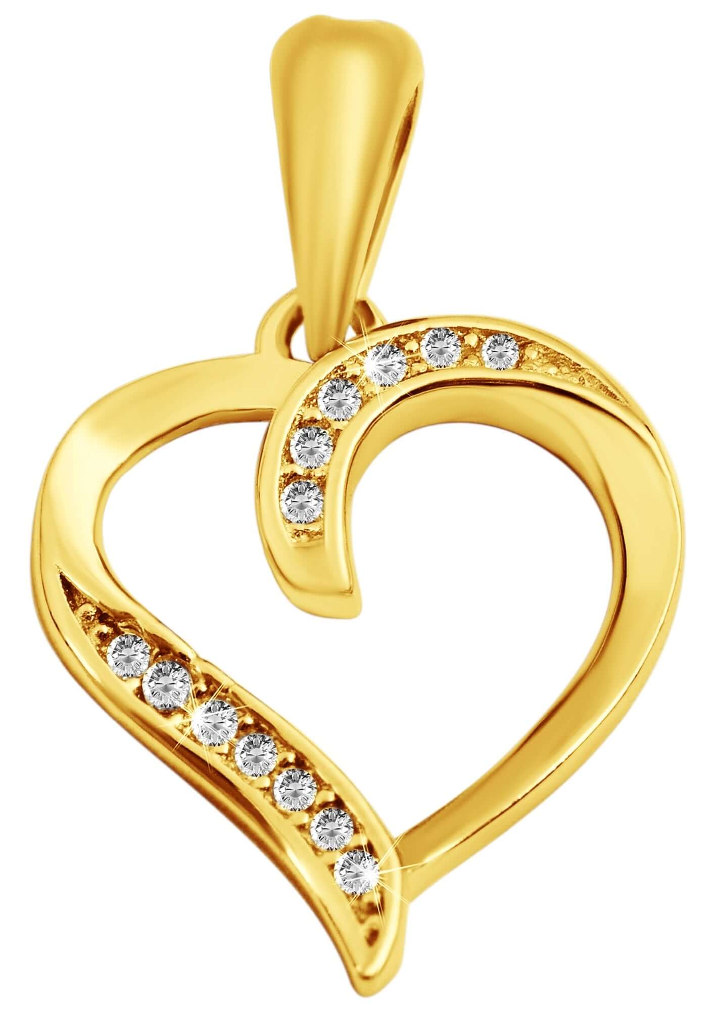 925/-Echt Silber Anhänger Herz ohne Kette - Gentiuss