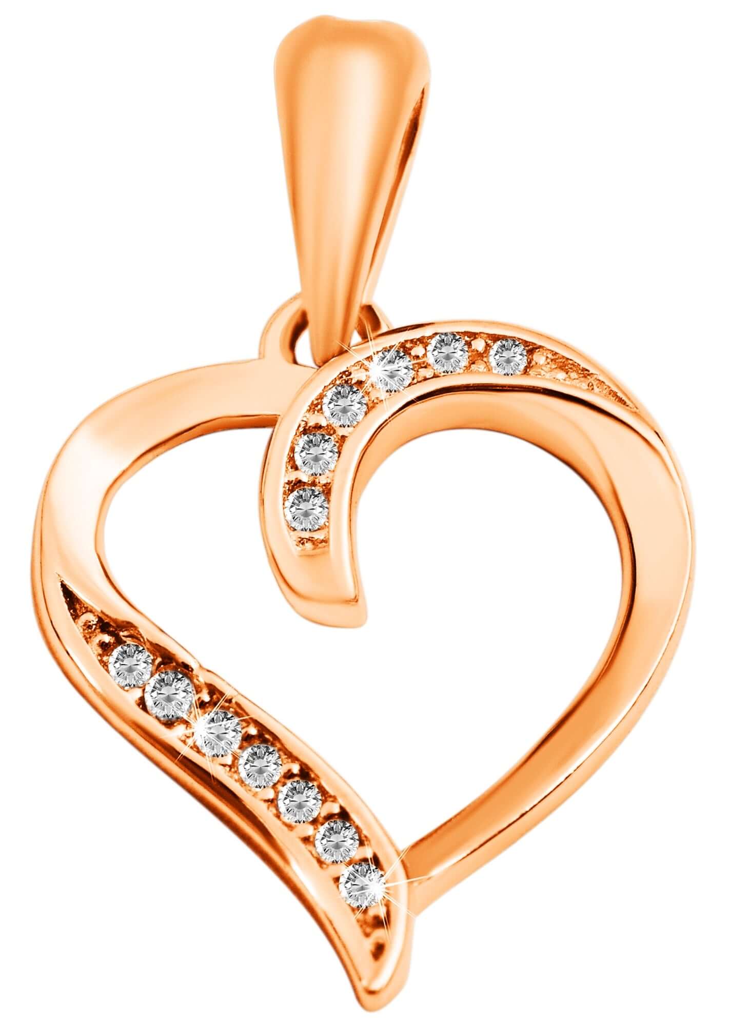 925/-Echt Silber Anhänger Herz ohne Kette - Gentiuss