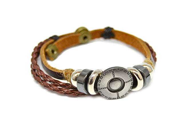 Herren Echtleder Armband - Gentiuss