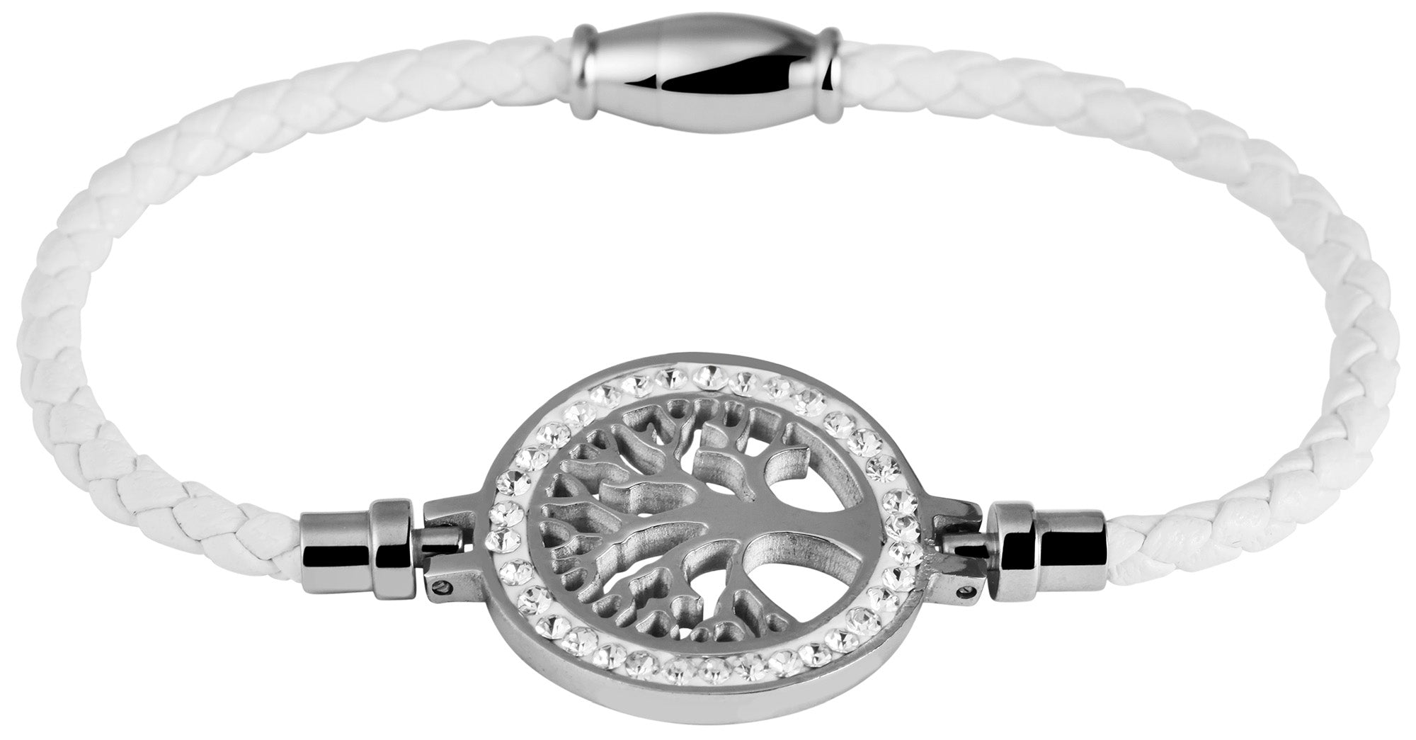 Deluxe-Akzent Geflochtenes Damen Armband aus Echtleder - Gentiuss