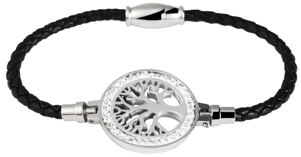Deluxe-Akzent Geflochtenes Damen Armband aus Echtleder - Gentiuss