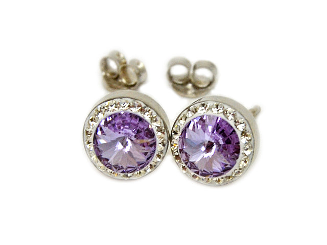 Damen Silberohrstecker Swarovski - Gentiuss