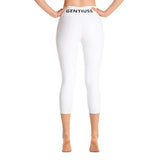 Weiße Yoga-Capri-Leggings - Gentiuss