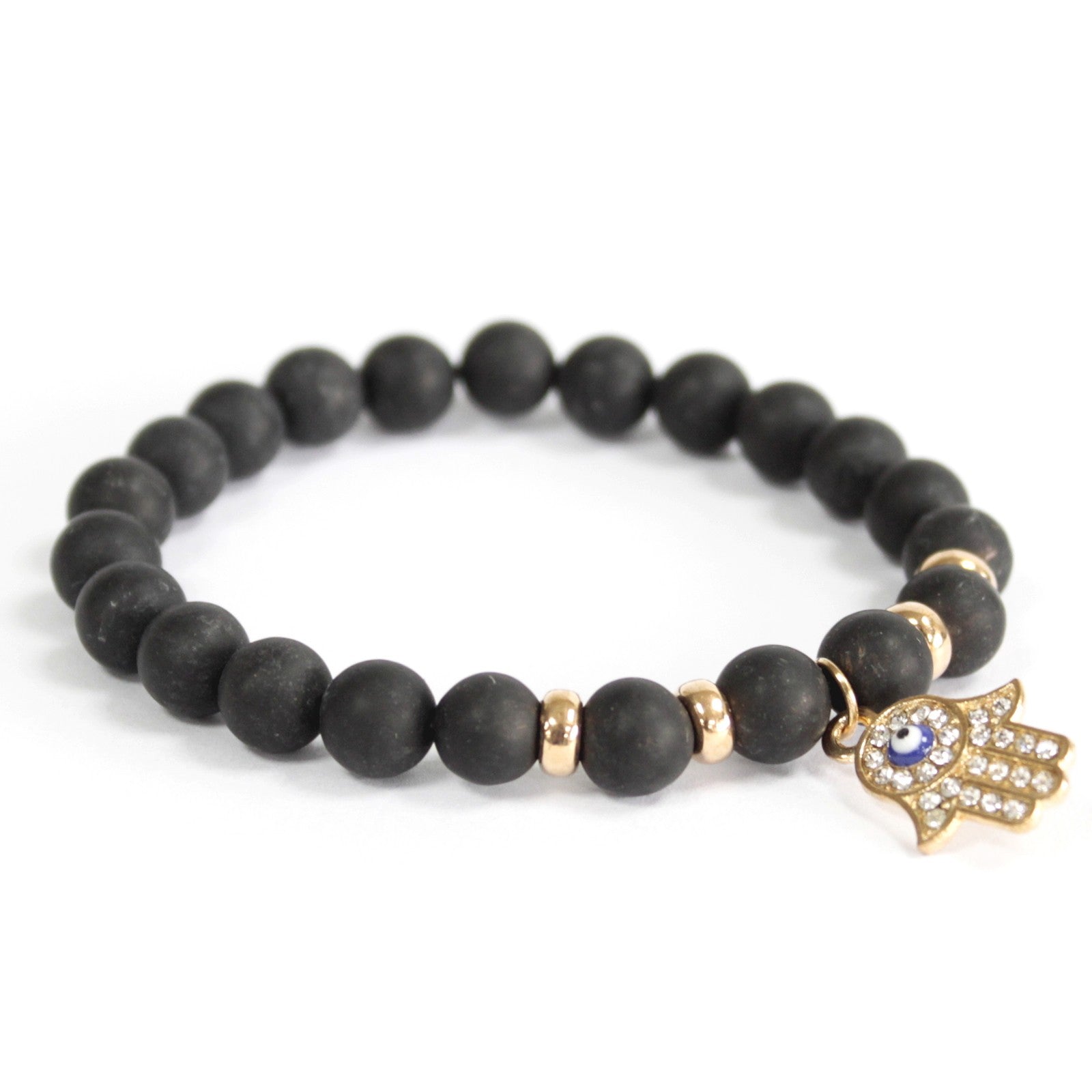 Hamsa Hand Achat-Edelstein Armband - Gentiuss