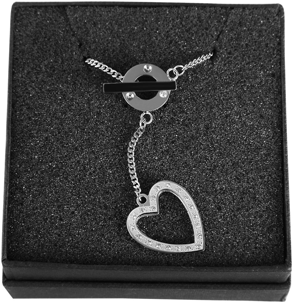 Edelstahl Damen Ankerkette mit Herz Anhänger - Gentiuss