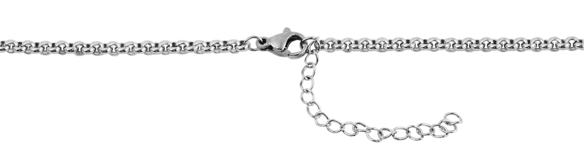 Damen Erbskette aus Edelstahl/Silberfarbe- Gentiuss