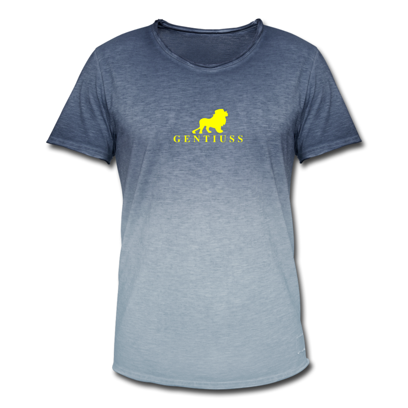 Männer T-Shirt mit Farbverlauf - Dip Dye BlauMänner T-Shirt mit Farbverlauf - Gentiuss