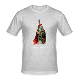 Männer Gjergj Kastrioti T-Shirt-Gentiuss - Grau meliert