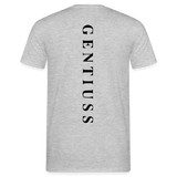 Männer T-Shirt - Grau meliert-aus 100% Baumwolle-Gentiuss