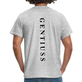 Männer T-Shirt - Grau meliert-aus 100% Baumwolle-Gentiuss
