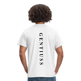 Männer T-Shirt - weiß-Klassisch geschnittenes T-Shirt für Männer-Gentiuss
