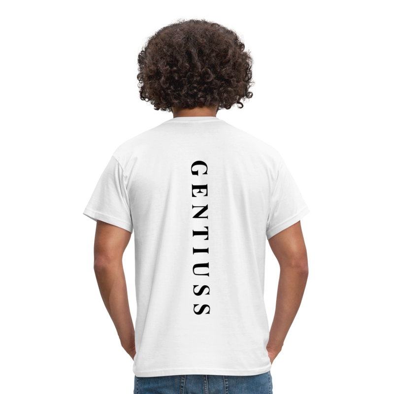 Männer T-Shirt - weiß-Klassisch geschnittenes T-Shirt für Männer-Gentiuss