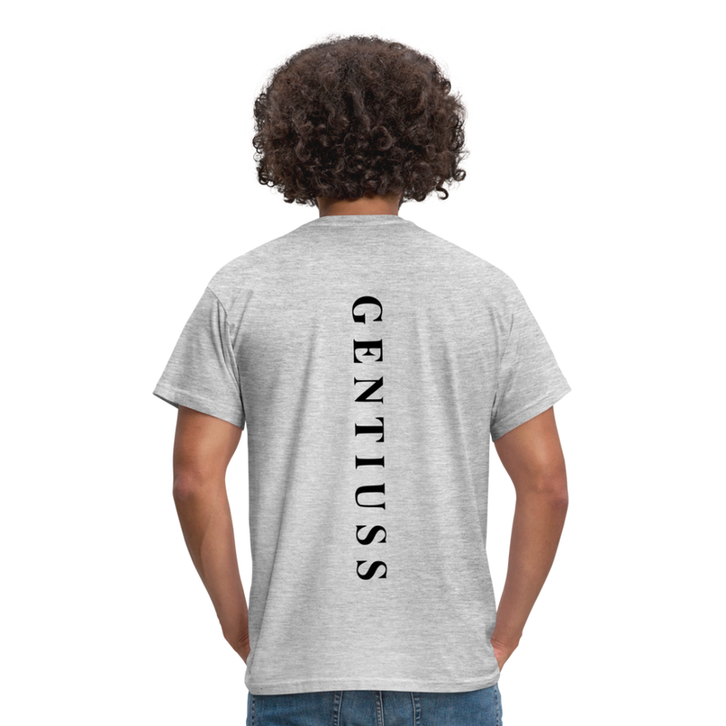 Männer T-Shirt - Grau meliert-Klassisch geschnittenes T-Shirt für Männer-Gentiuss