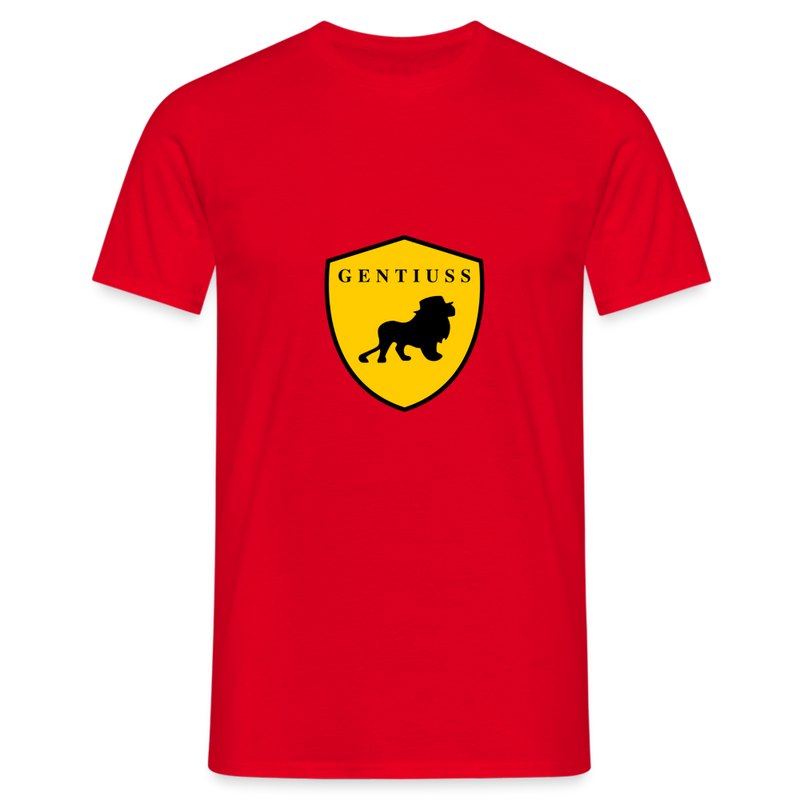 Männer T-Shirt - Rot-Klassisch geschnittenes T-Shirt für Männer-Gentiuss