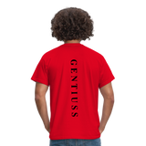 Männer T-Shirt - Rot-Klassisch geschnittenes T-Shirt für Männer-Gentiuss