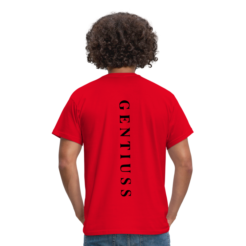 Männer T-Shirt - Rot-Klassisch geschnittenes T-Shirt für Männer-Gentiuss