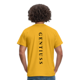 Männer T-Shirt - Gelb-Klassisch geschnittenes T-Shirt für Männer-Gentiuss