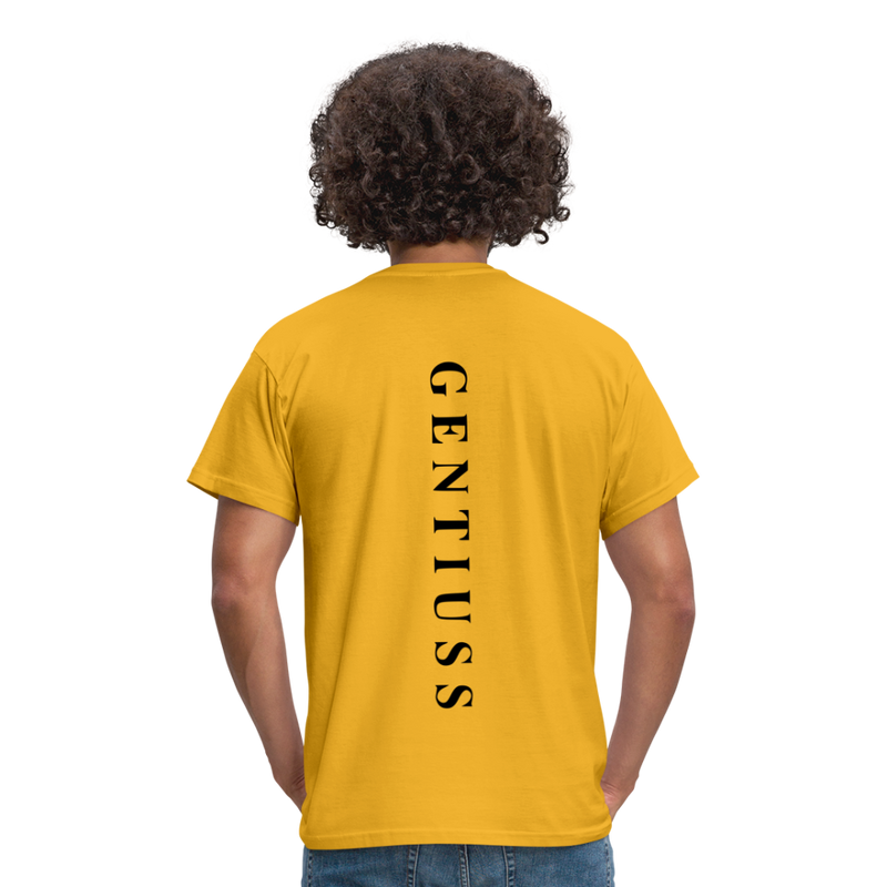 Männer T-Shirt - Gelb-Klassisch geschnittenes T-Shirt für Männer-Gentiuss